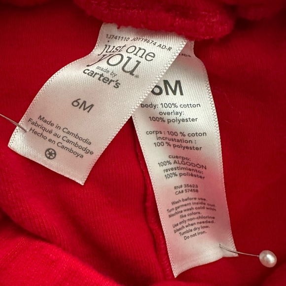 Bundle Of 2 Baby Girl Sets : Carter's Christmas 2 peace Set; Pink & Brown 3p Set - Picture 6 of 15